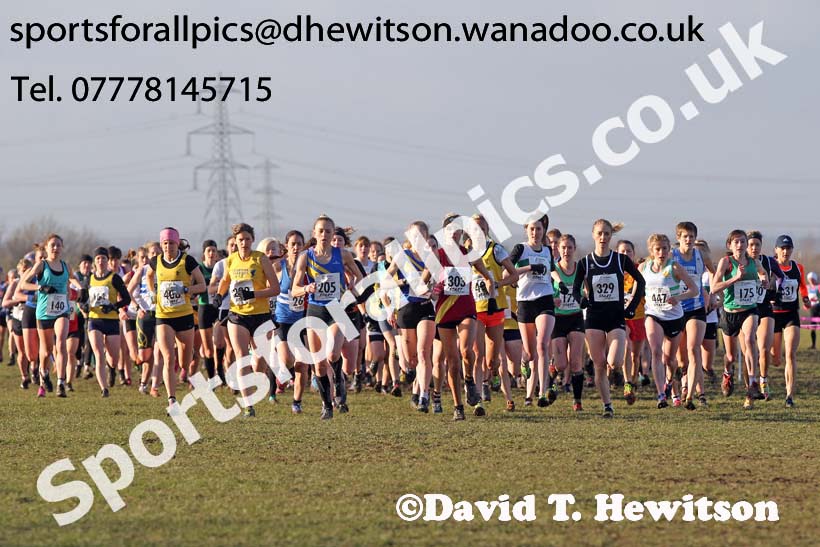 Senior womens Northern Cross Country  Championships, Pontefract. Photo: David T. Hewitson/Sports for All Pics